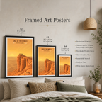 Edge of World - Saudi Arabia - Travel Wall Art Deco Poster Print