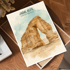 Jabal AlFil - Saudi Arabia - Travel Wall Art Deco Poster Print