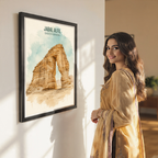 Jabal AlFil - Saudi Arabia - Travel Wall Art Deco Poster Print
