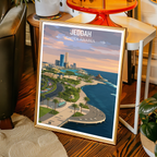Jeddah - Saudi Arabia - Travel Wall Art Deco Poster Print