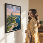 Jeddah - Saudi Arabia - Travel Wall Art Deco Poster Print