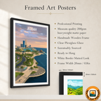 Jeddah - Saudi Arabia - Travel Wall Art Deco Poster Print