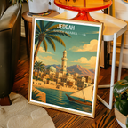 Jeddah - Saudi Arabia - Travel Wall Art Deco Poster Print