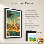 Jeddah - Saudi Arabia - Travel Wall Art Deco Poster Print