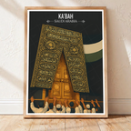 Kaaba - Saudi Arabia - Travel Wall Art Deco Poster Print