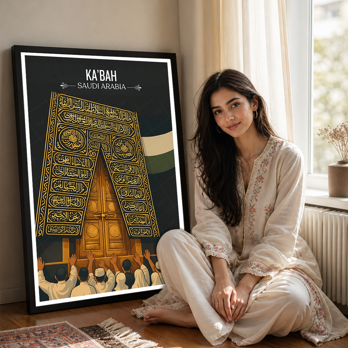 Kaaba - Saudi Arabia - Travel Wall Art Deco Poster Print