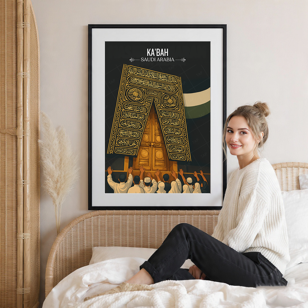 Kaaba - Saudi Arabia - Travel Wall Art Deco Poster Print
