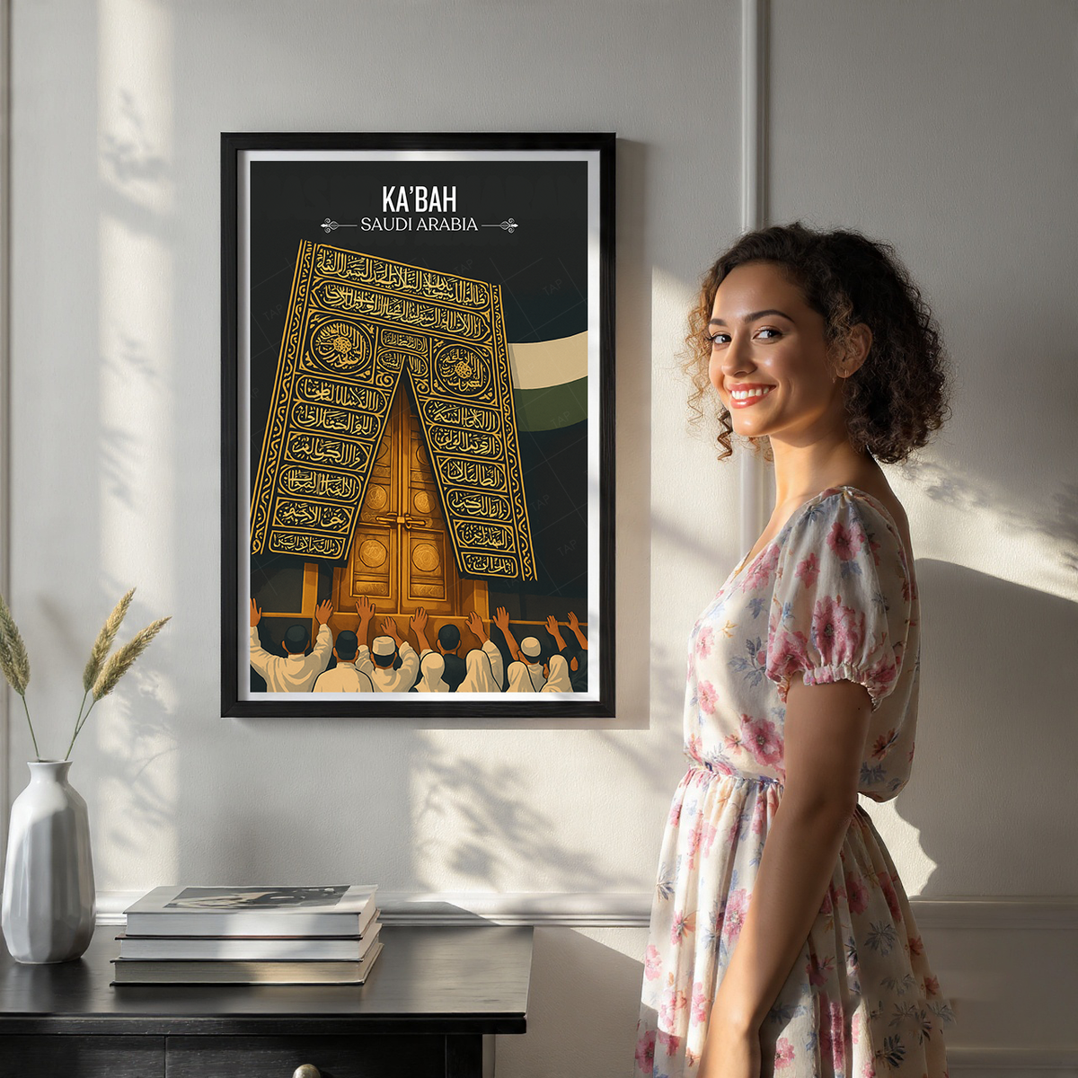 Kaaba - Saudi Arabia - Travel Wall Art Deco Poster Print