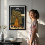 Kaaba - Saudi Arabia - Travel Wall Art Deco Poster Print