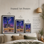Khana Kaaba - Saudi Arabia - Travel Wall Art Deco Poster Print