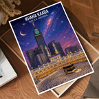 Khana Kaaba - Saudi Arabia - Travel Wall Art Deco Poster Print