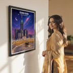 Khana Kaaba - Saudi Arabia - Travel Wall Art Deco Poster Print