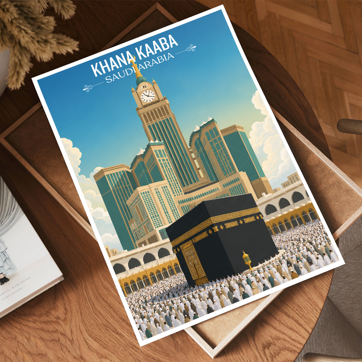 Khana Kaaba - Saudi Arabia - Travel Wall Art Deco Poster Print