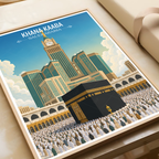 Khana Kaaba - Saudi Arabia - Travel Wall Art Deco Poster Print