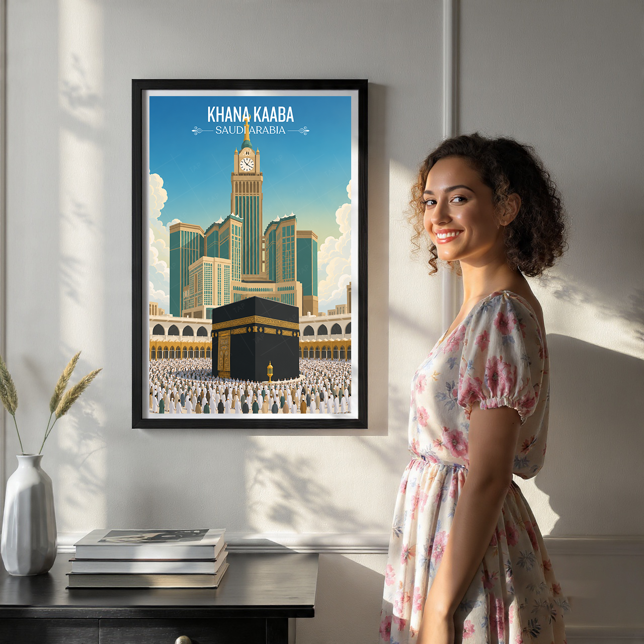 Khana Kaaba - Saudi Arabia - Travel Wall Art Deco Poster Print