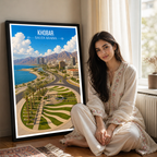 Khobar - Saudi Arabia -  Travel Wall Art Deco Poster Print