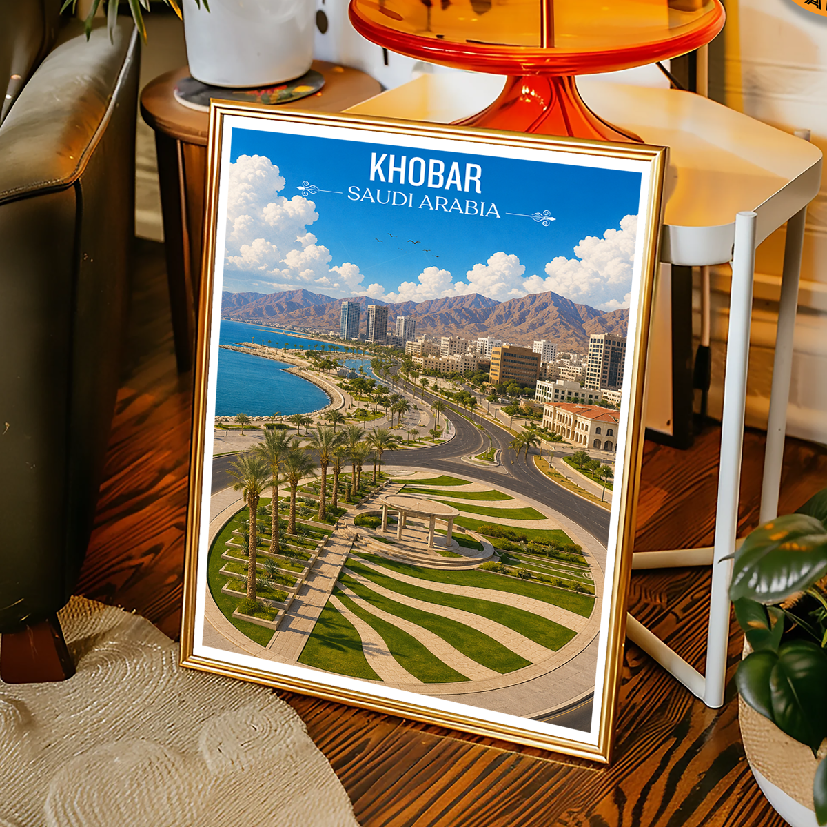 Khobar - Saudi Arabia -  Travel Wall Art Deco Poster Print
