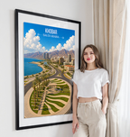 Khobar - Saudi Arabia -  Travel Wall Art Deco Poster Print