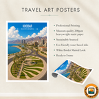 Khobar - Saudi Arabia -  Travel Wall Art Deco Poster Print