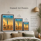 Kingdom Tower - Saudi Arabia - Travel Wall Art Deco Poster Print
