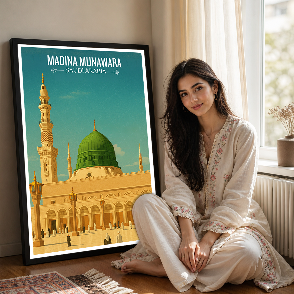 Madina Munawara - Saudi Arabia - Travel Wall Art Deco Poster Print