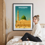 Madina Munawara - Saudi Arabia - Travel Wall Art Deco Poster Print