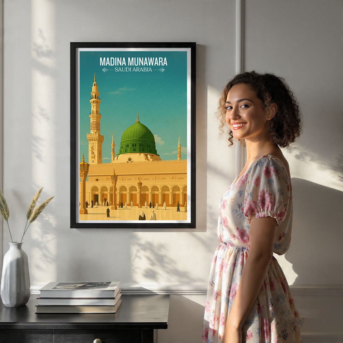 Madina Munawara - Saudi Arabia - Travel Wall Art Deco Poster Print