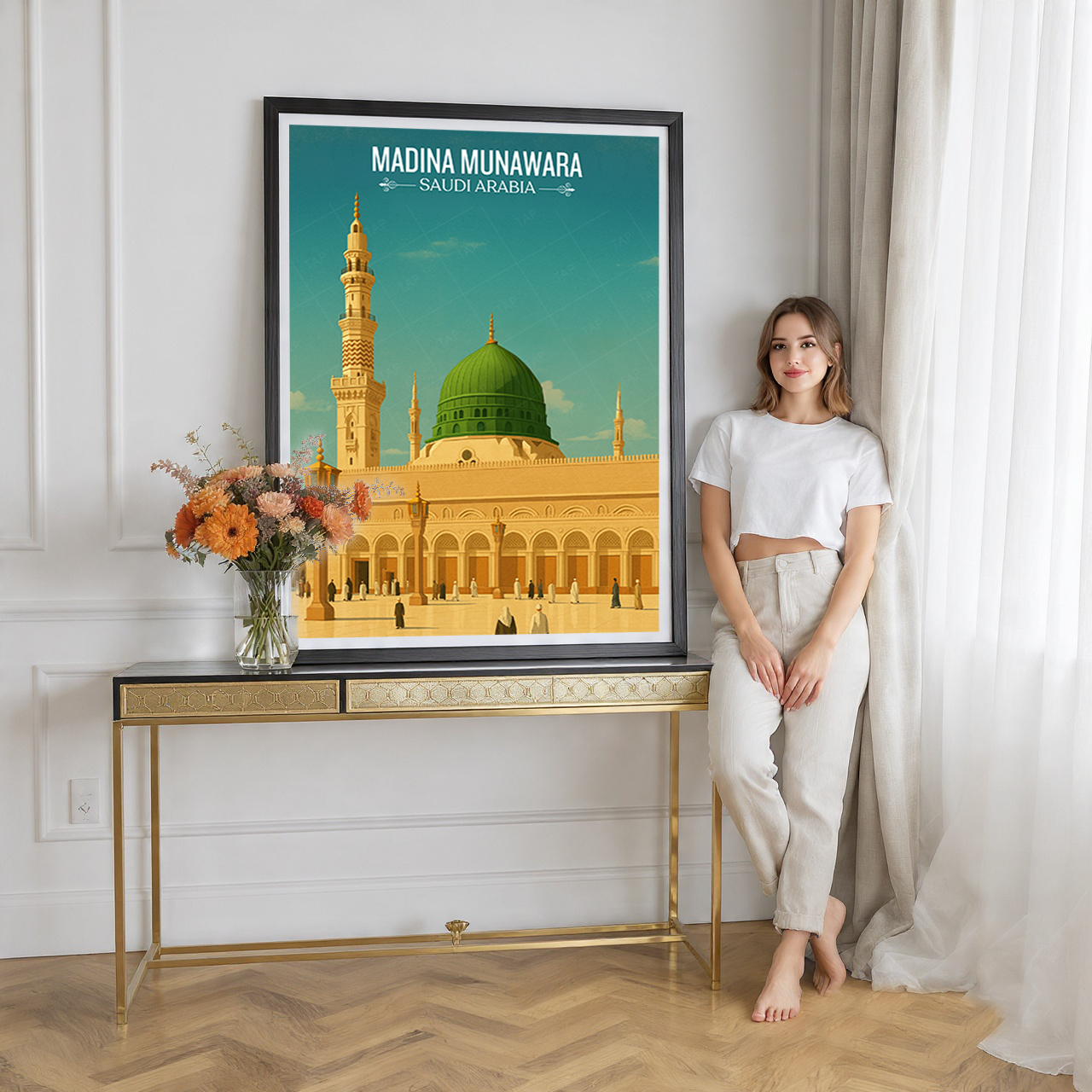 Madina Munawara - Saudi Arabia - Travel Wall Art Deco Poster Print
