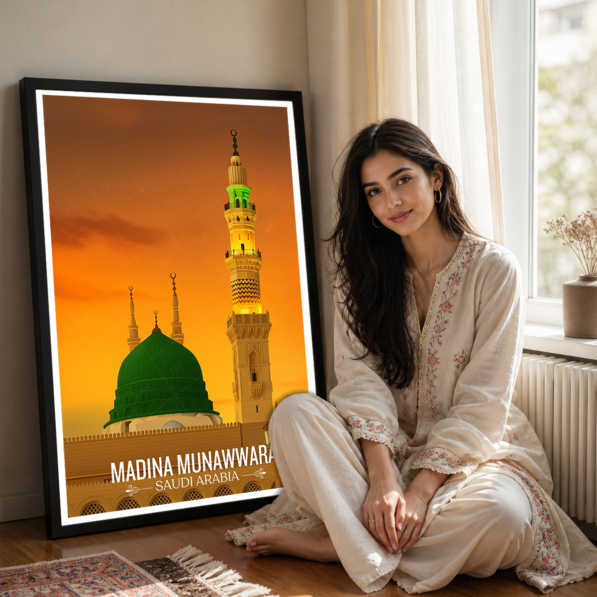 Madina Munawara - Saudi Arabia - Travel Wall Art Deco Poster Print