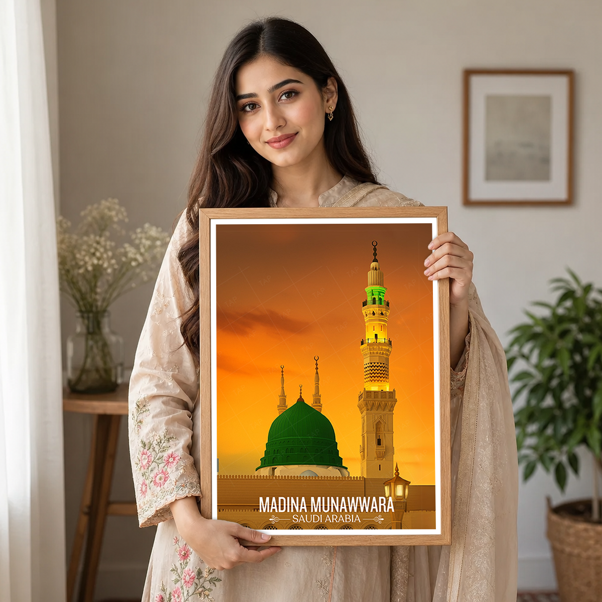 Madina Munawara - Saudi Arabia - Travel Wall Art Deco Poster Print