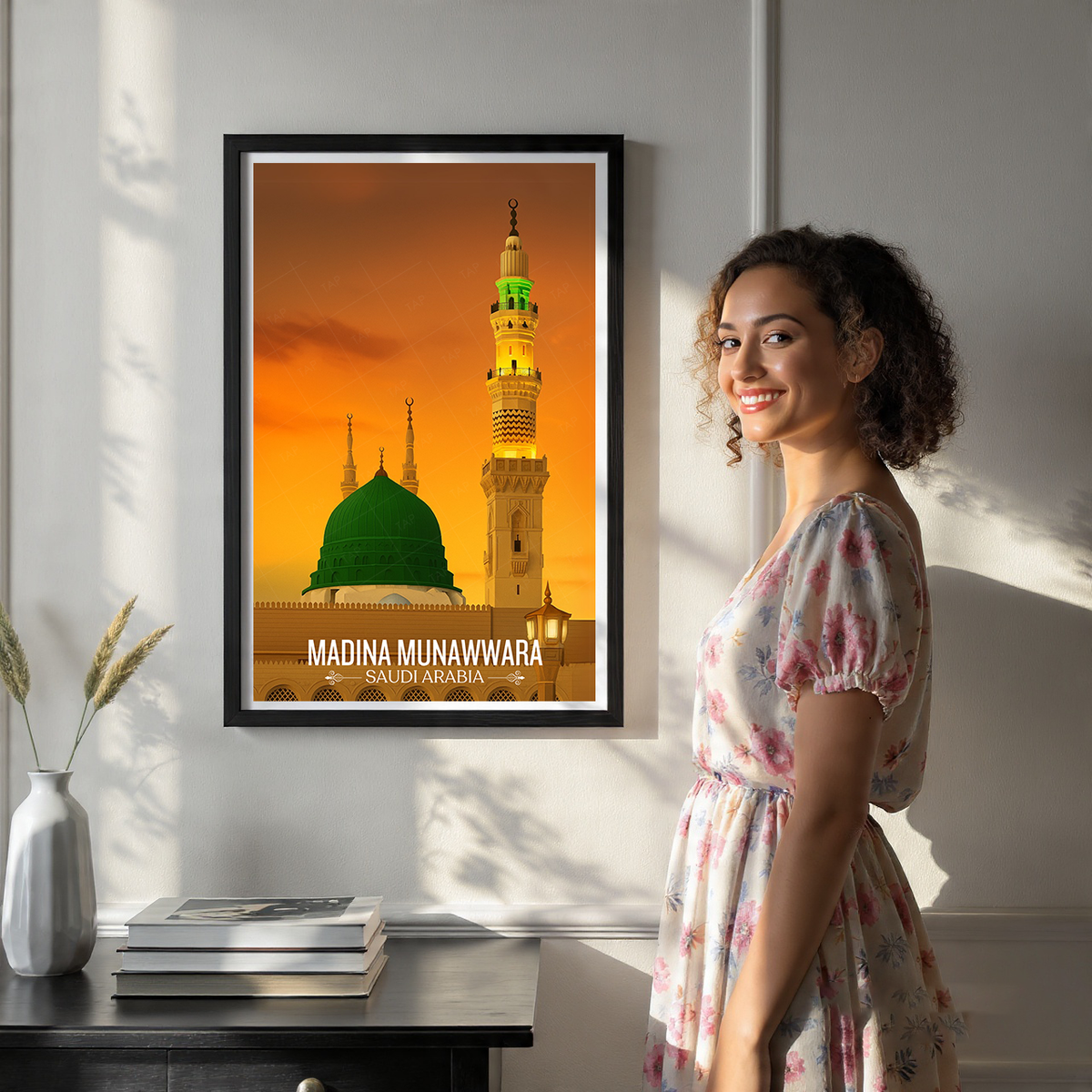 Madina Munawara - Saudi Arabia - Travel Wall Art Deco Poster Print