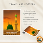 Madina Munawara - Saudi Arabia - Travel Wall Art Deco Poster Print