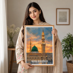 Madina Munawara Yasrib - Saudi Arabia - Travel Wall Art Deco Poster Print