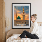 Madina Munawara Yasrib - Saudi Arabia - Travel Wall Art Deco Poster Print