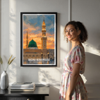 Madina Munawara Yasrib - Saudi Arabia - Travel Wall Art Deco Poster Print