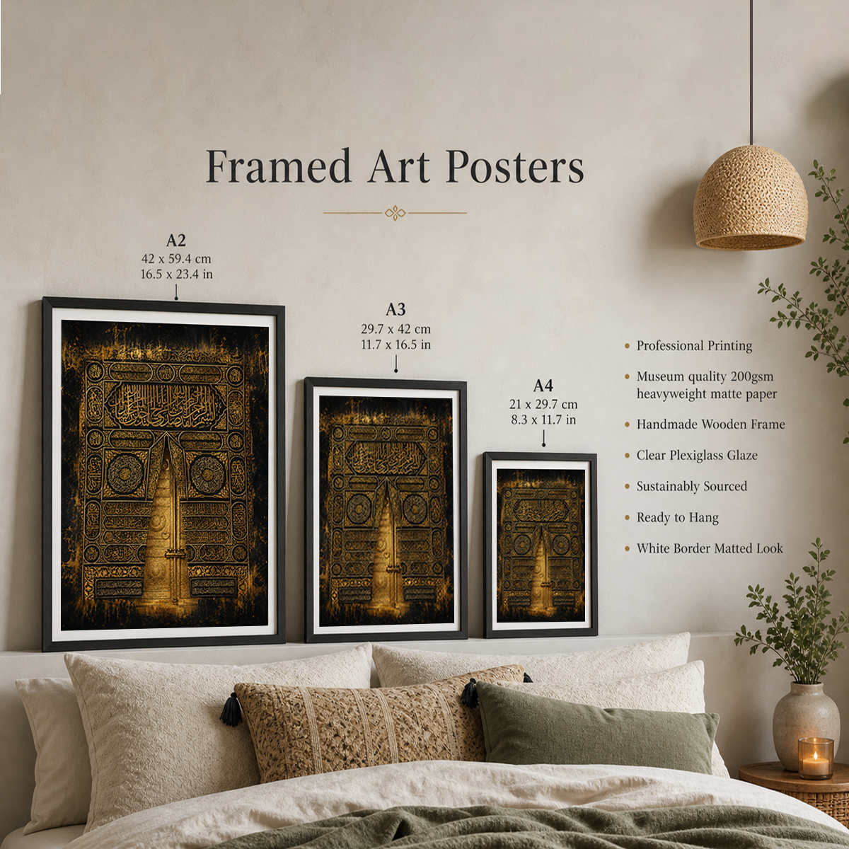 Makkah - Saudi Arabia - Travel Wall Art Deco Poster Print