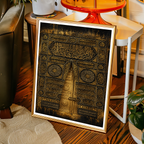 Makkah - Saudi Arabia - Travel Wall Art Deco Poster Print
