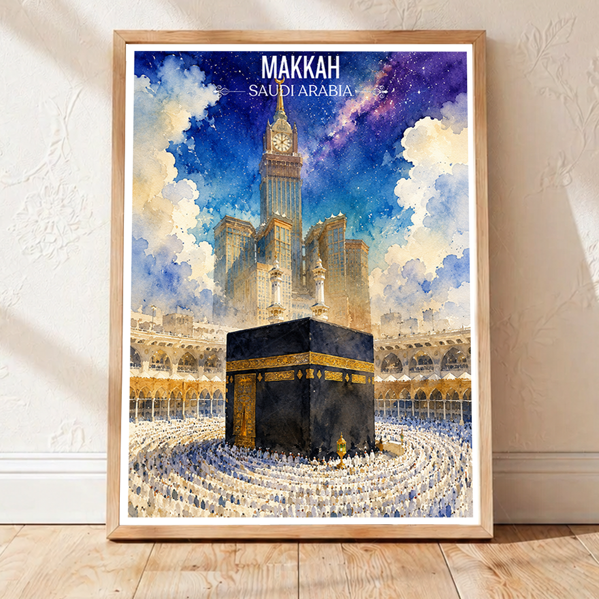 Makkah - Saudi Arabia - Travel Wall Art Deco Poster Print