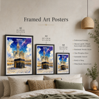 Makkah - Saudi Arabia - Travel Wall Art Deco Poster Print