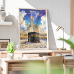 Makkah - Saudi Arabia - Travel Wall Art Deco Poster Print