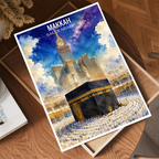 Makkah - Saudi Arabia - Travel Wall Art Deco Poster Print