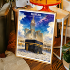 Makkah - Saudi Arabia - Travel Wall Art Deco Poster Print
