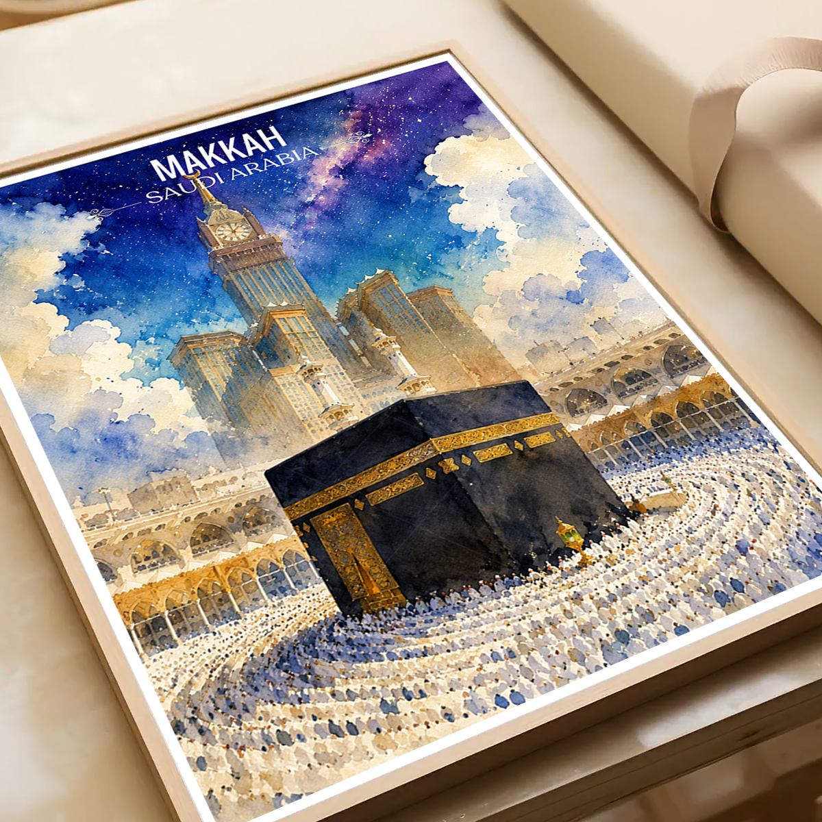 Makkah - Saudi Arabia - Travel Wall Art Deco Poster Print