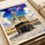 Makkah - Saudi Arabia - Travel Wall Art Deco Poster Print