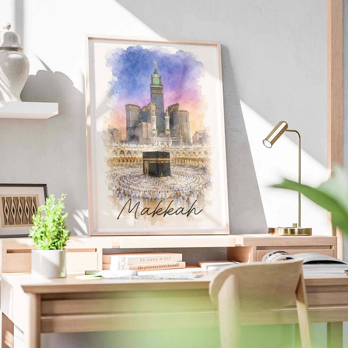 Makkah - Saudi Arabia - Travel Wall Art Deco Poster Print - Art Print - Travel Art Poster