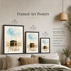 Makkah - Saudi Arabia - Travel Wall Art Deco Poster Print - Art Print - Travel Art Poster