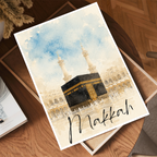 Makkah - Saudi Arabia - Travel Wall Art Deco Poster Print - Art Print - Travel Art Poster