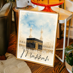 Makkah - Saudi Arabia - Travel Wall Art Deco Poster Print - Art Print - Travel Art Poster