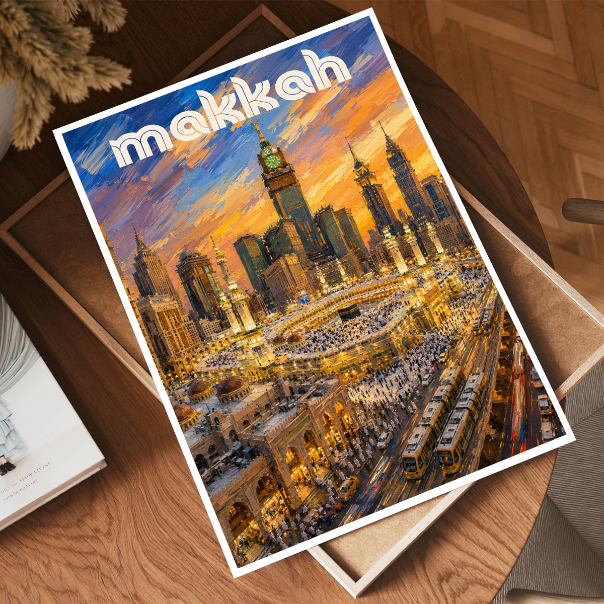 Makkah - Saudi Arabia - Travel Wall Art Deco Poster Print - Art Print - Travel Art Poster