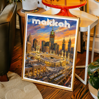 Makkah - Saudi Arabia - Travel Wall Art Deco Poster Print - Art Print - Travel Art Poster